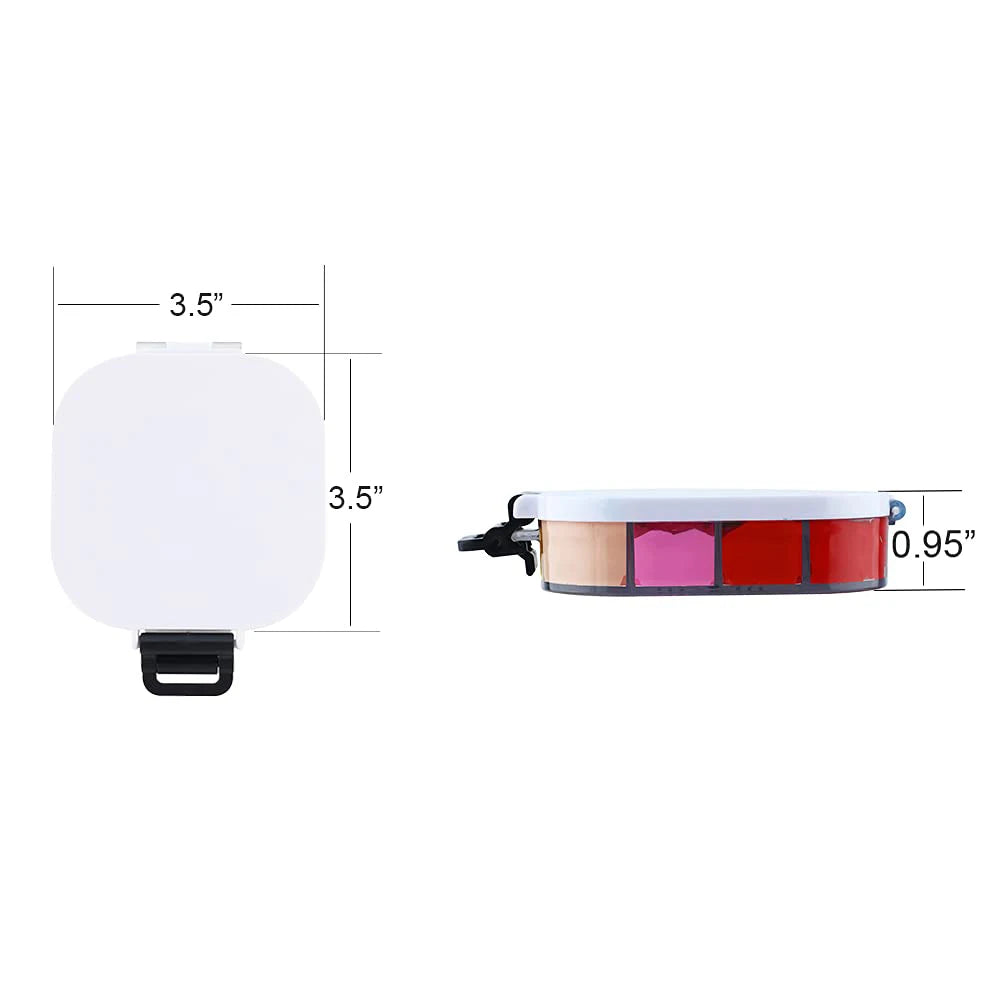 16 Grid Folding Palette & Pigment Storage Box for Acrylic, Watercolor, and Oil Painting