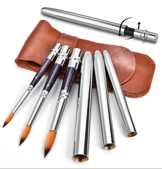 Travel-Friendly Pocket Brushes | 3 Piece Set